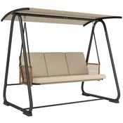 Homestar Vrtna gugalnica za 3 osebe 203x121x165 cm barva pesek