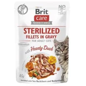Brit BRIT Care Mačja Hrana za Sterilizirane Mačke s Puranom - Vlažna Hrana v Paketku 85 g, Brez Glutenov in Konservansov