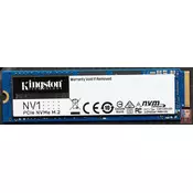 Kingston 500GB NV2, M.2 NVMe PCIe4.0 x4, 3500/2100MB/s (SNV2S/500G)