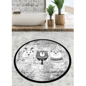 Lessentiel Maison Kupatilski otirac Three Bears, 100cm, Sivi