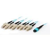Equip MTP /SC Trunk Fiber Patch Cord, OM4, 20m