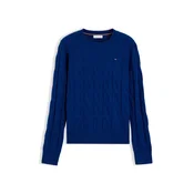 Tommy Hilfiger Pulover WW0WW43586 Mornarsko modra Regular Fit