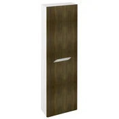 SAPHO Visoka Omarica MEDIENA 40x140x20 cm - Bela Mat/Dub Graphite, Univerzalna Vrata