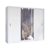 Ormar s ogledalom SABRINA 250x215 cm bijela