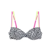 BUFFALO Bikini zgornji del limona/roza/črna/bela
