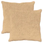 vidaXL Prevleka za blazino 2 kos HEERLEN Krem 70 x 70 cm