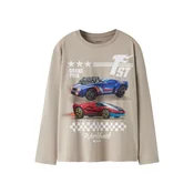 NAME IT Majica NKMNIGEL HOTWHEELS modra/greige/rdeča/bela