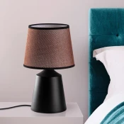 Opviq Stona lampa Drop-15491, Crno-braon