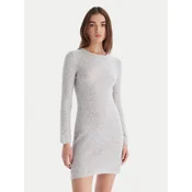 Marella Pletena obleka Arles 2523326042 Écru Slim Fit