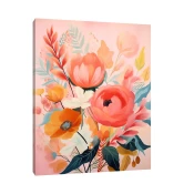 Canvas Slika na platnu Roze cvece, Bez rama, 120 x 150 cm