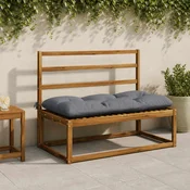 vidaXL Blazina za klop VIANEN 100% poliester Modra 100 x 60 x 12 cm