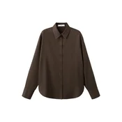 MANGO Bluza LIMA temno rjava