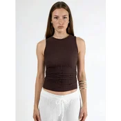 Busem Bluza Blusen rjava
