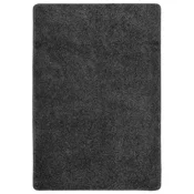 Vidaxl Košata preproga temno siva 160x230 cm nedrseča