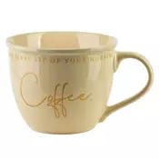 Mondex Skodelica porcelan Hendia Jumbo 500 ml 11,5x15,5x9 cm bež 1 kos, (5000179577)