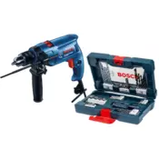 BOSCH udarni vrtalnik GSB 550 Professional + 41-delni komplet dodatne opreme