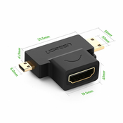 NEW Adapter iz HDMI tipa A mini HDMI - mikro HDMI