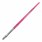 Čopič za gel NANI, mačji jezik, vel. 6 – Glitter Pink