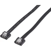renkforce SATA III priključni kabel [1x SATA-vtičnica 7 polni - 1x SATA-vtičnica 7 polni] 0.50 m črne barve renkforce