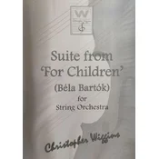 WIGGINS:SUITE FROM FOR CHILDREN (BELA BARTOK) FOR STRING ORCHESTRA