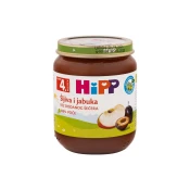 HiPP BIO vocna kašica šljiva i jabuka, 4 + mj., 125 g