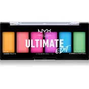 NYX Professional Makeup Ultimate Edit Petite Shadow paleta senčil za oči odtenek 02 Brights 6x1,2 g
