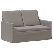 vidaXL Dvosedenjski kavč Taupe 130 x 81 x 82 cm Blago