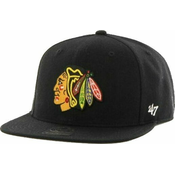 Kapa s šiltom 47 Brand NHL Chicago Blackhawks No Shot 47 CAPTAIN H-NSHOT04WBP-BKB Črna