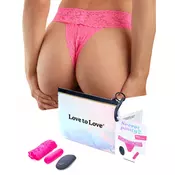 Love To Love Secret Panty 2 Panty Vibrator with Remote Control Pink