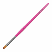 Čopič za gel NANI, mačji jezik, vel. 6 – Glitter Pink