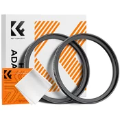 K&F Step Up Filter Ring 67-72mm*2pcs,+Vacuum Cleaning Cloth*1