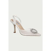 STEVE MADDEN Čevlji s peto Bellina slonovina / srebrna