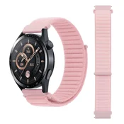 Pašček za Samsung Galaxy Watch 4 5 6 7 40/44/45/46/47 Klasični najlonski roza