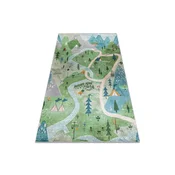 RugsX BAMBINO 61550 pralna preproga Gozd, ulice, gore za otroke protizdrsna - zelena/siva 80x150 cm, (5000359153)