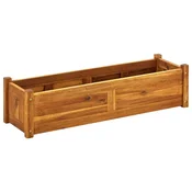 Vidaxl Visoka greda iz akacijevega lesa 100x30x25 cm