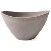 IN Cvetlični lonček BOAT iz eko kompozita TAUPE 30,5x22x17 cm GSYB30.TP
