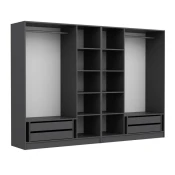 Hanah Home Kale 4940 Garderober, 270x190x52cm, Antracit