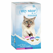 75x15g My Star Milky Cups mešano pakiranje prigrizki za mačke
