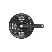 POGON SHIMANO ALTUS FC-M311-L 48X38X28T 7/8 BRZINA 175mm SQUARE CRNI SA ZAŠTITOM OD LANCA