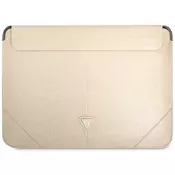 GUESS navlaka za laptop od 16” Beige Saffiano Triangle