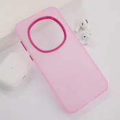 Maska Electro Glow Frame za Honor Magic 7 Pro roze