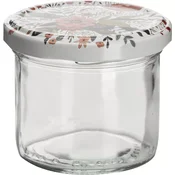 Kozarci za vlaganje Gastro 125 ml, navojni pokrov poletno cvetje, set 6 kos