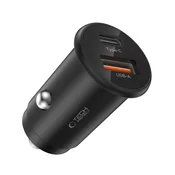 Tech-protect 2-PORTNI AVTOMOBILSKI POLNILEC TECH-PROTECT CC02 PD35W/QC3.0 ČRNEGA RAZLIČJA
