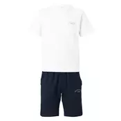 JACK & JONES Trenirka za tek JJCOLLEGE  temno modra / bela