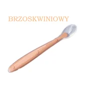shumee Fleksibilna silikonska žlička za dojenčke, breskev