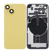 Steklo zadnjega ohišja za iPhone 14, Yellow, Pulled A