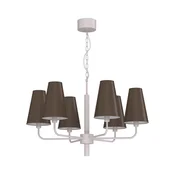 Luster na lancu TORTOLA 6xE14/15W/230V braon/krem