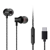 AIWA žicne ušne slušalice s mikrofonom i USB-C - ESTM-50USB-C/BK