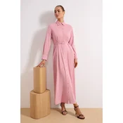 Trendyol Modest Ženska haljina Tctss26Eb00047, Roza