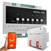shumee Električni relejni krmilnik 6 kanalov 16A 230V pametni dom WiFi Tuya